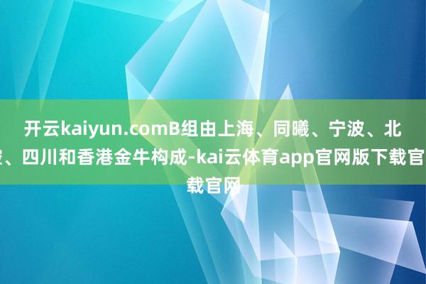 开云kaiyun.comB组由上海、同曦、宁波、北控、四川和香港金牛构成-kai云体育app官网版下载官网